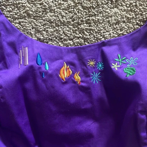 Disney Purple Midi Dress with Colorful Patterns - Picture 4 of 9